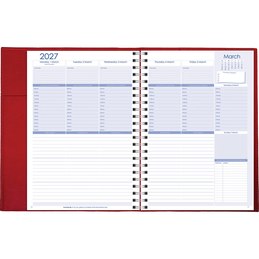 Management Weekly Planner 2027 - A4, Wiro Bound with Cover — Createl 2557 — image 3