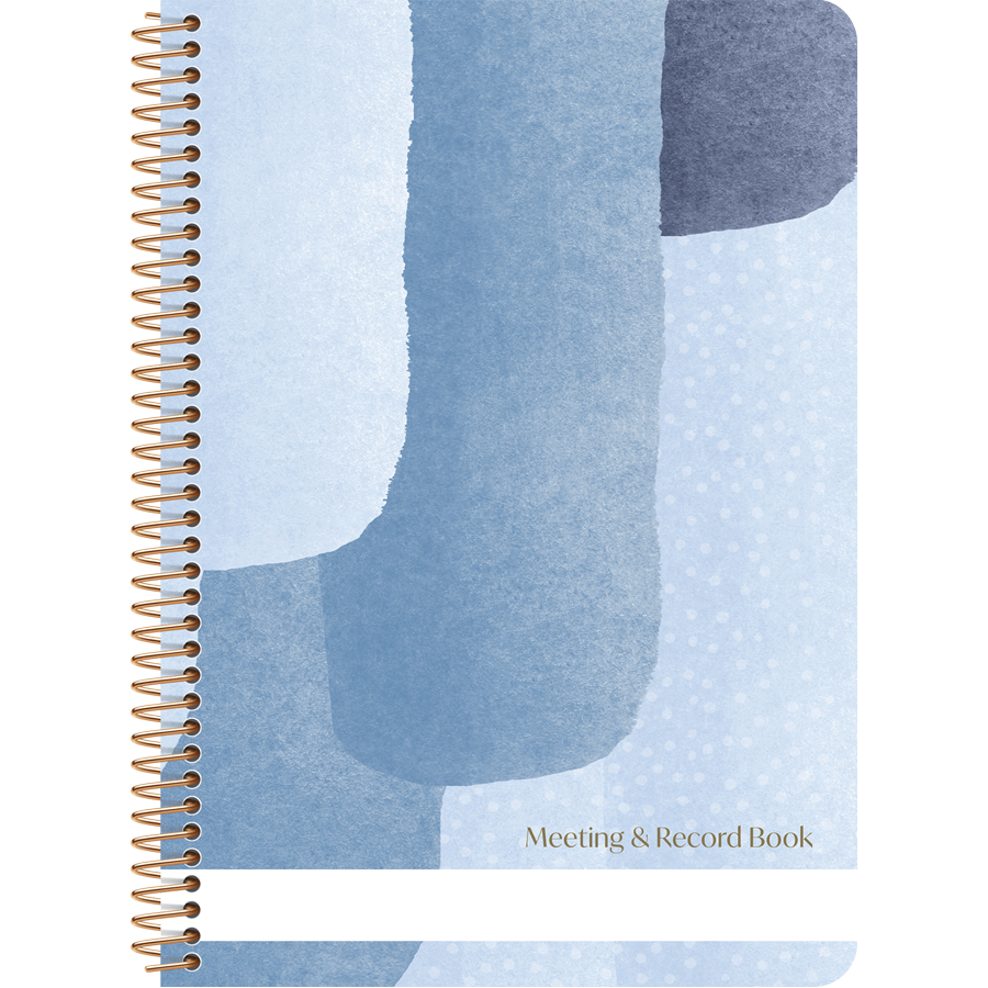 Luxe Meeting & Record Book Blue Haven