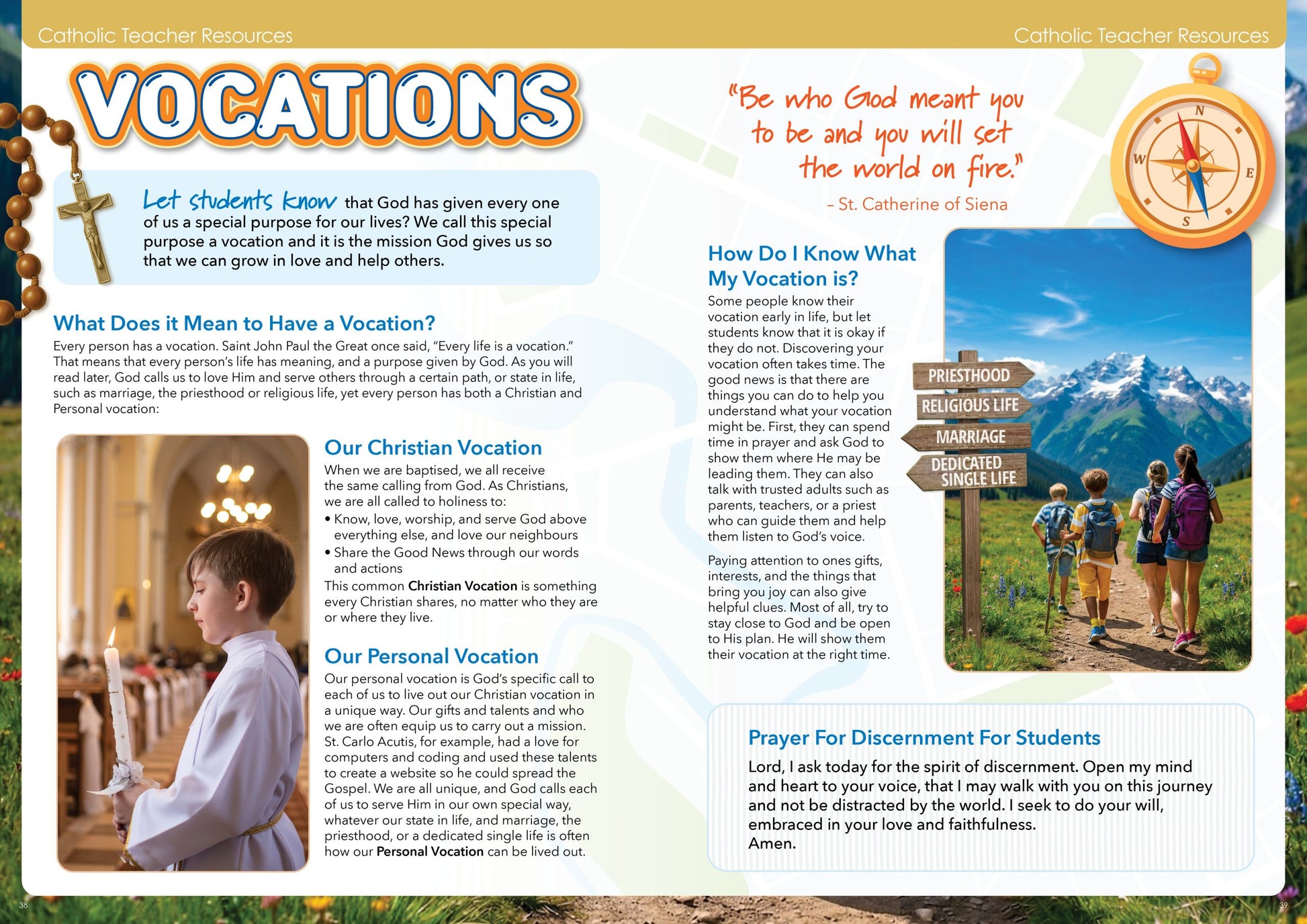 Catholic Secondary 3-Session Weekly Planner 2027 - A4, Wiro Bound — Createl 2591 — image 4