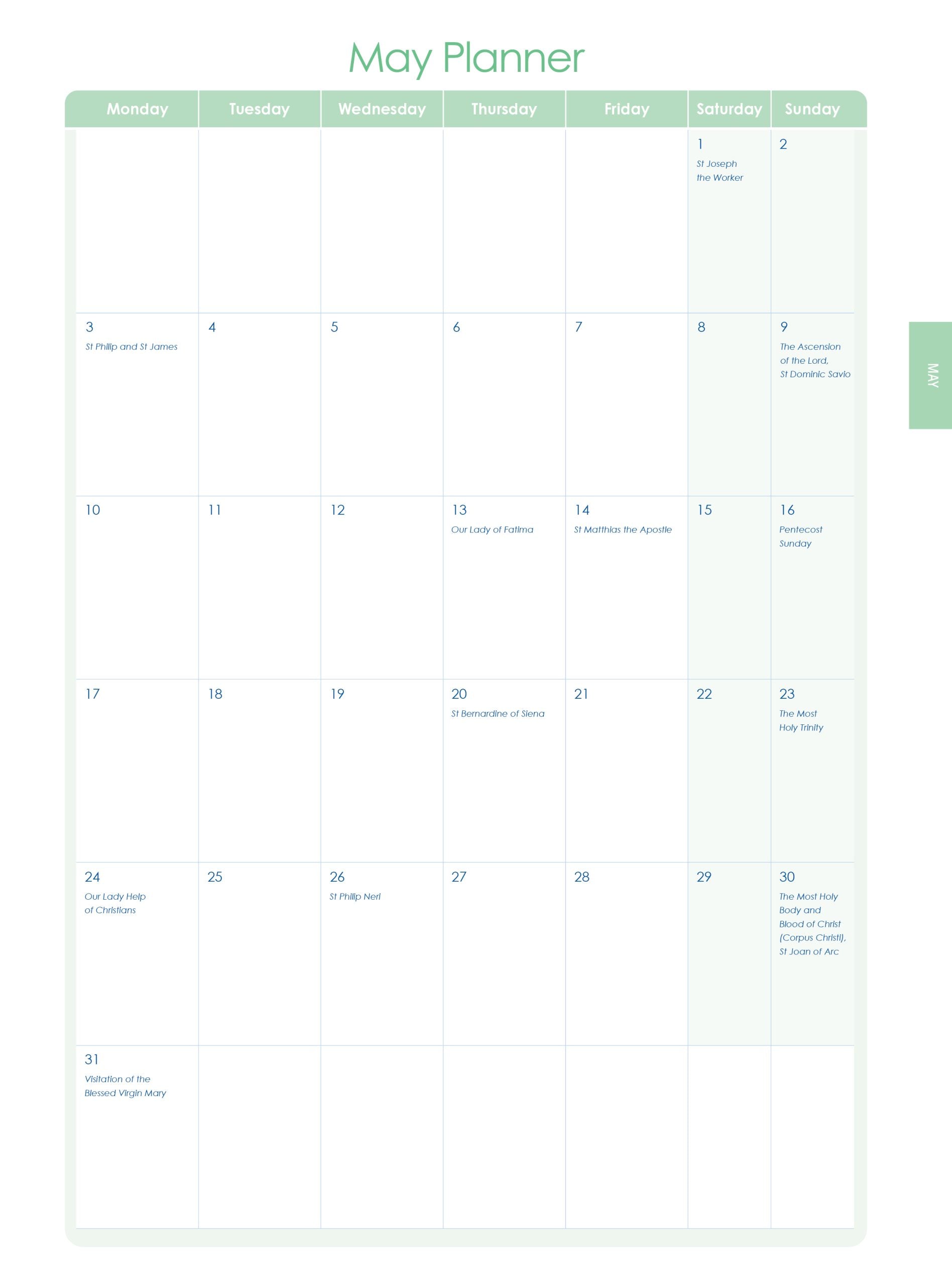 Catholic Secondary 3-Session Weekly Planner 2027 - A4, Wiro Bound — Createl 2591 — image 7