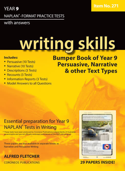 Writing Skills Bumper Book Year 9 NAPLAN Format* Practice Tests (Item no. 271)