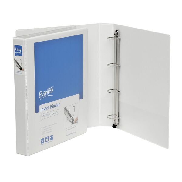 Bantex Binder Insert A4 4D 25mm (White)