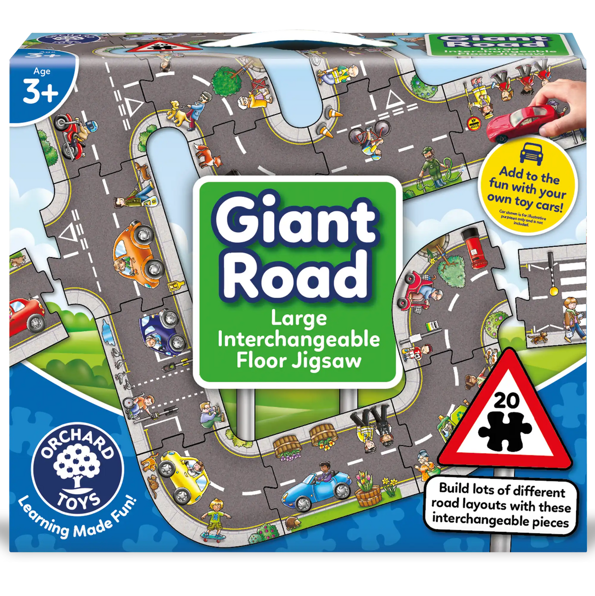 Orchard Toys - Giant Road Floor Jigsaw 20 Pieces Puzzle