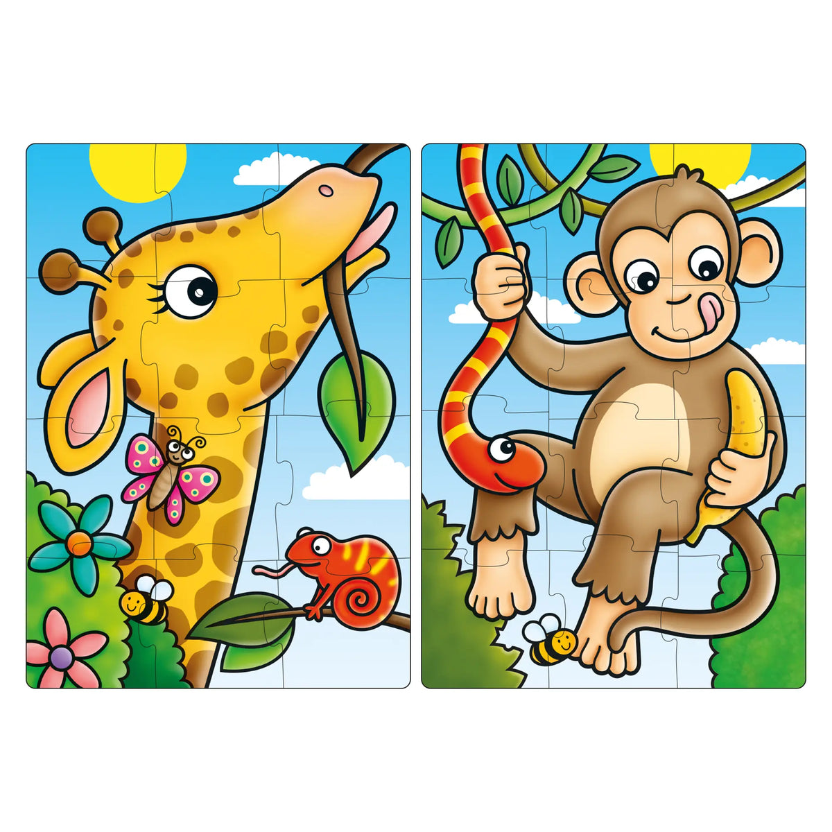 Orchard Toys - First Jungle Friends 2x12 Pieces Puzzle