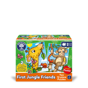 Orchard Toys - First Jungle Friends 2x12 Pieces Puzzle