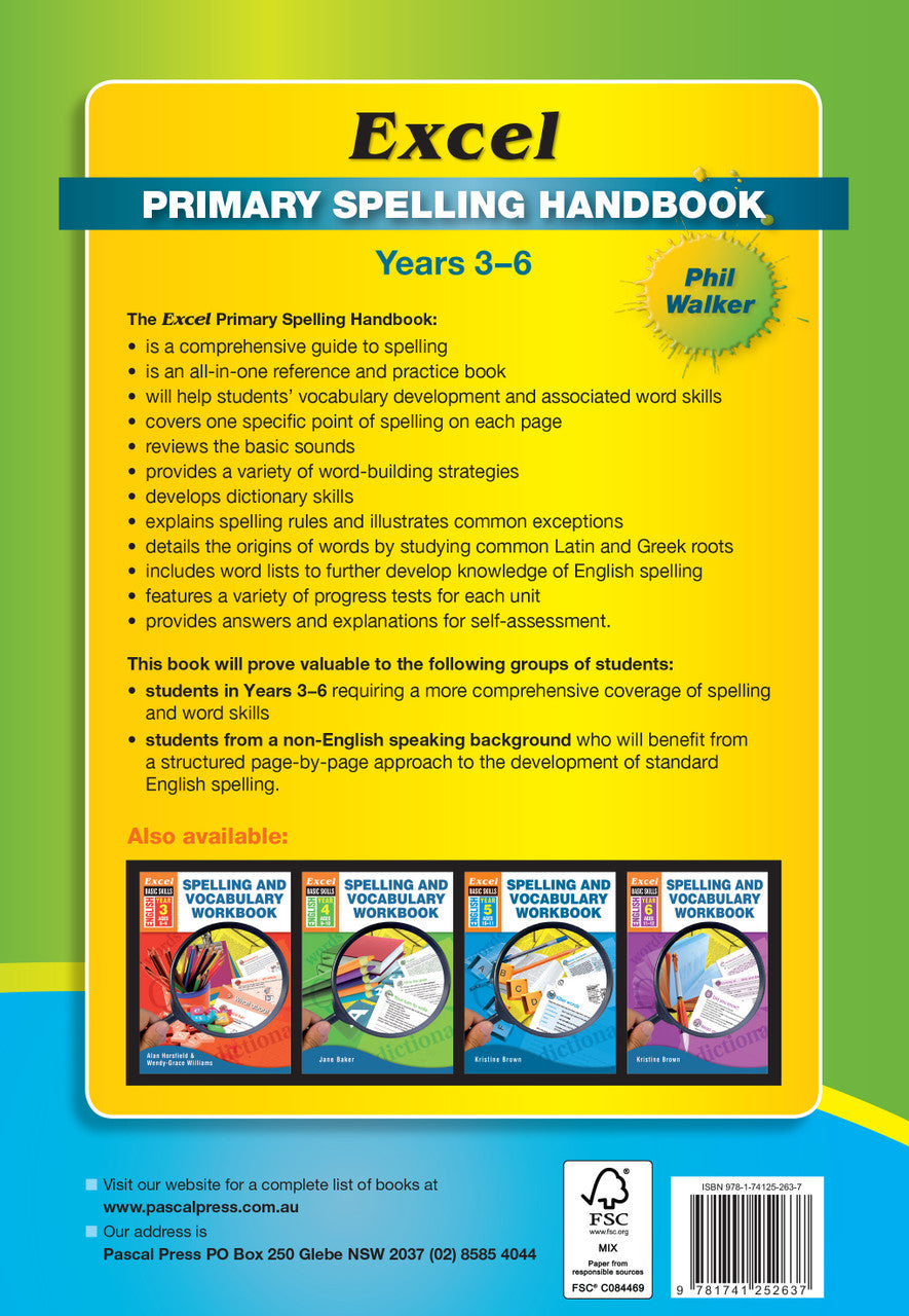 Excel Handbooks - Primary Spelling Years 3-6 — inside page 19