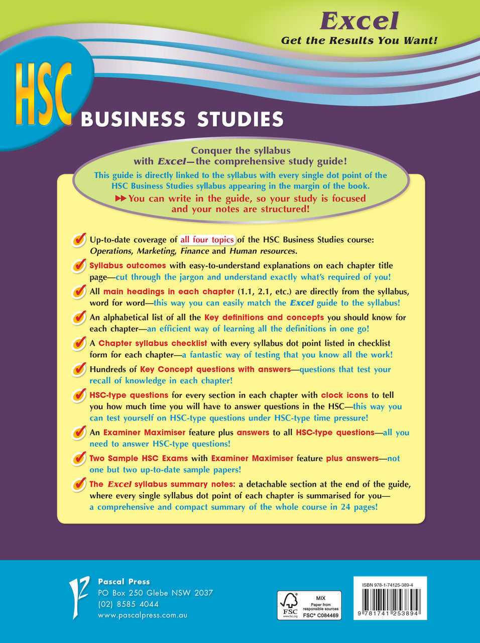 Excel HSC - Business Studies Study Guide — inside page 14