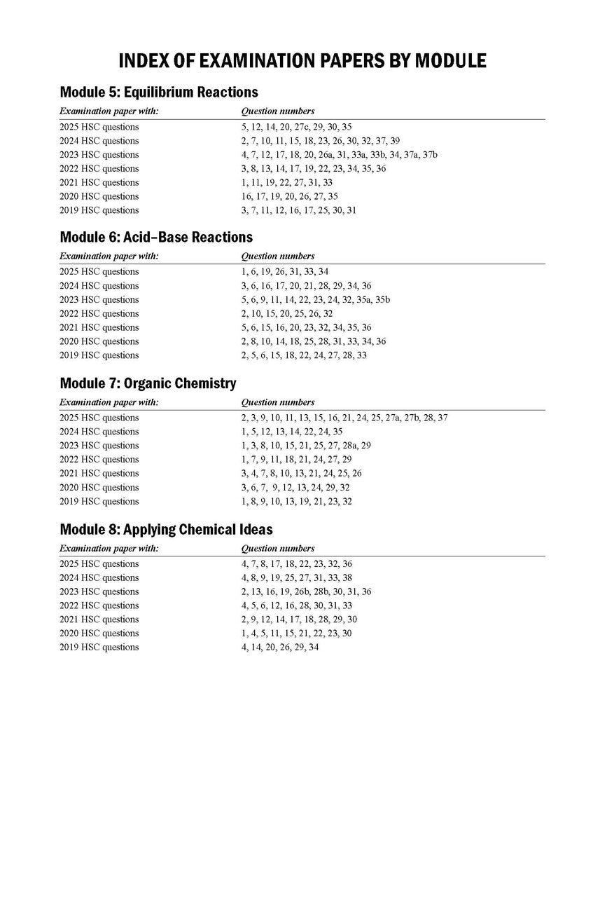 Excel Success One HSC Chemistry 2026 Edition — inside page 13