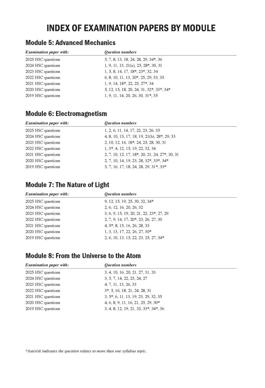 Excel Success One HSC Physics 2026 Edition — inside page 1