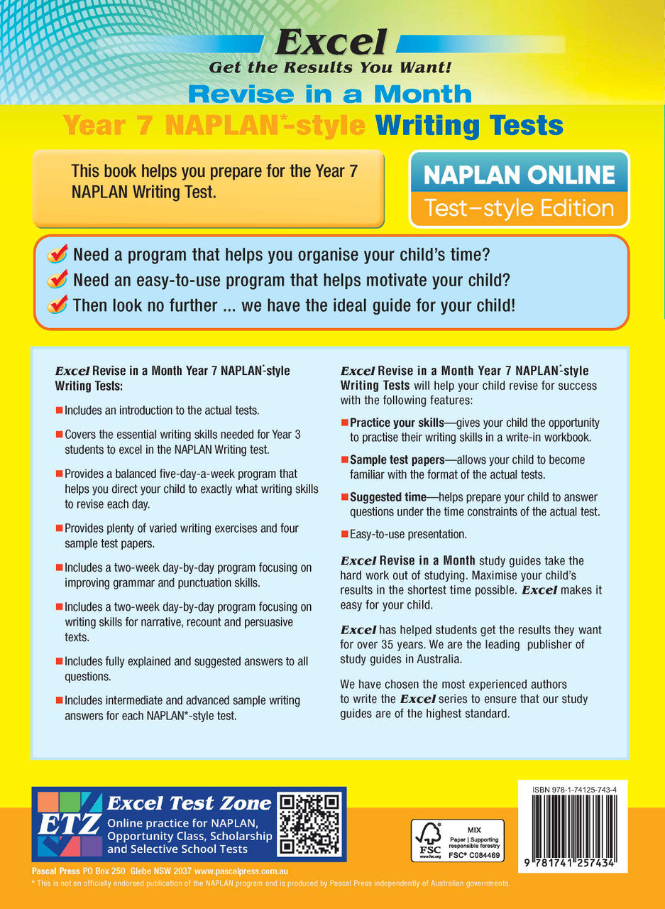 Excel Revise in a Month Year 7 NAPLAN*-style Writing Tests — inside page 14