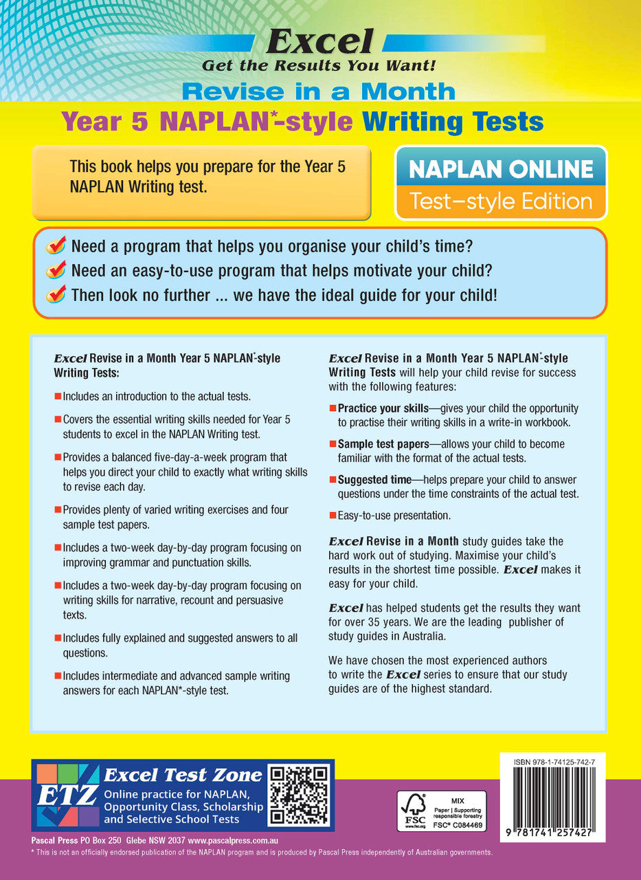 Excel Revise in a Month Year 5 NAPLAN*-style Writing Tests — inside page 14