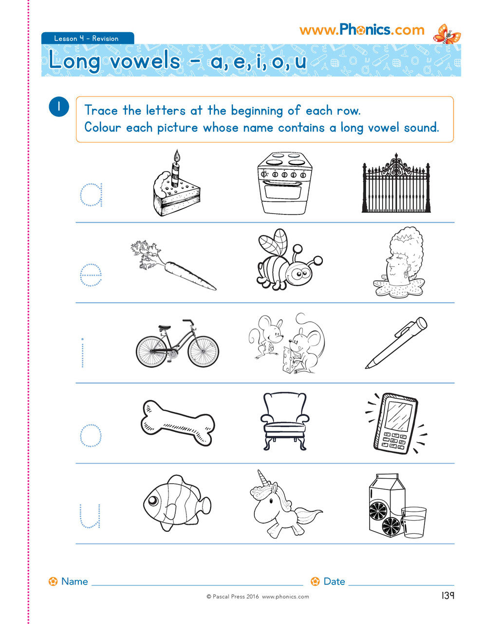 The Mega Book of Phonics Worksheets — inside page 16