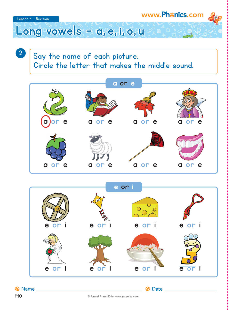 The Mega Book of Phonics Worksheets — inside page 17