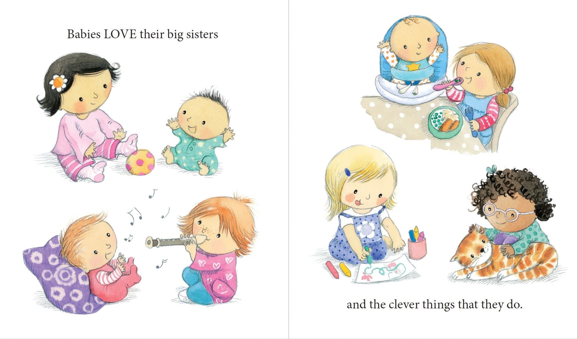 You're A Big Sister Picture Book — inside page 2