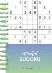 Mindful 600 Puzzles - Sudoku - Green Ombre