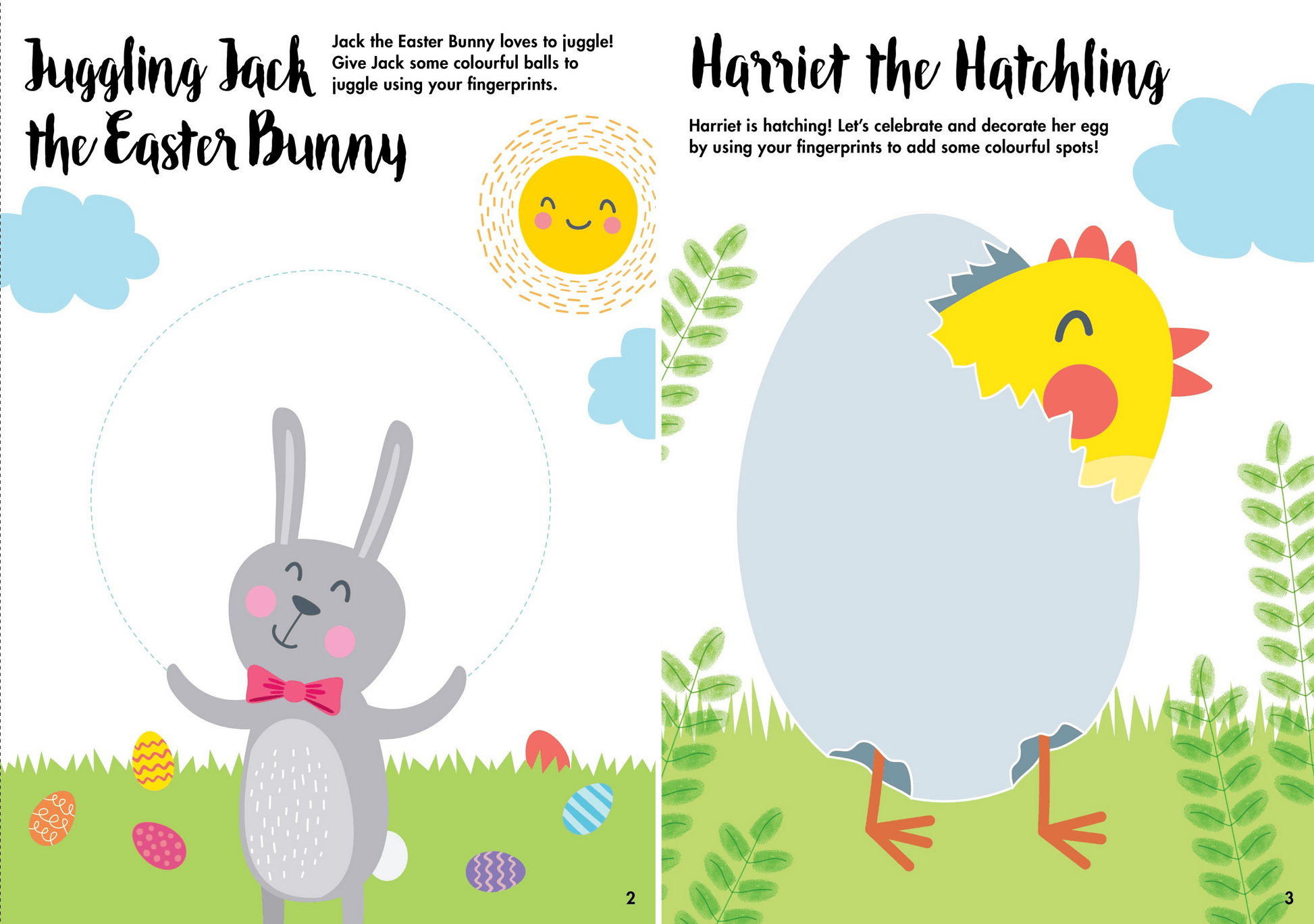 Finger Print Art - Easter Fun — inside page 1