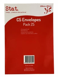 Stat Envelope C5 Kraft - Peel/seal Pack of 25