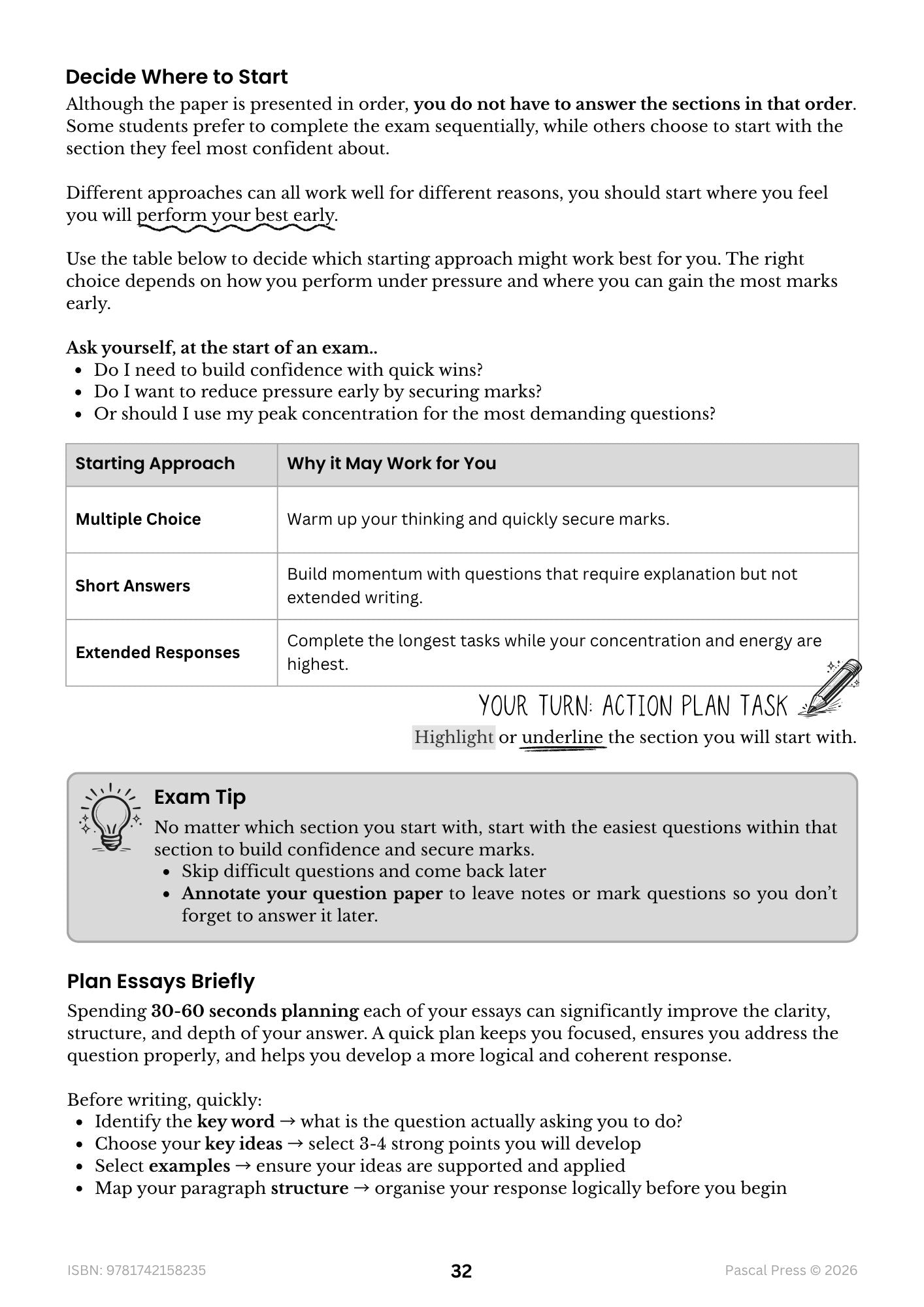 Excel 60 Days to Band 6 Studies of Religion II inside page 6 of 10