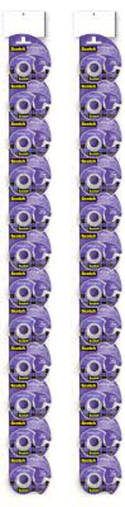 Scotch Gift Wrap Tape Clear 19mm x 16.5m (Pack of 24)
