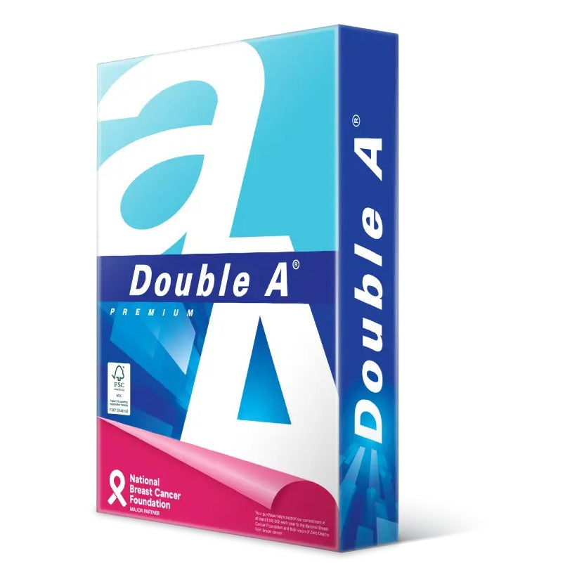 Double A Copy Paper (A4, 80gsm) - White, Ream of 500