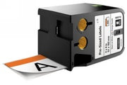 Dymo XTL Pre-Sized Labels 51 x 102mm - Black on White/Orange (Pack of 70)