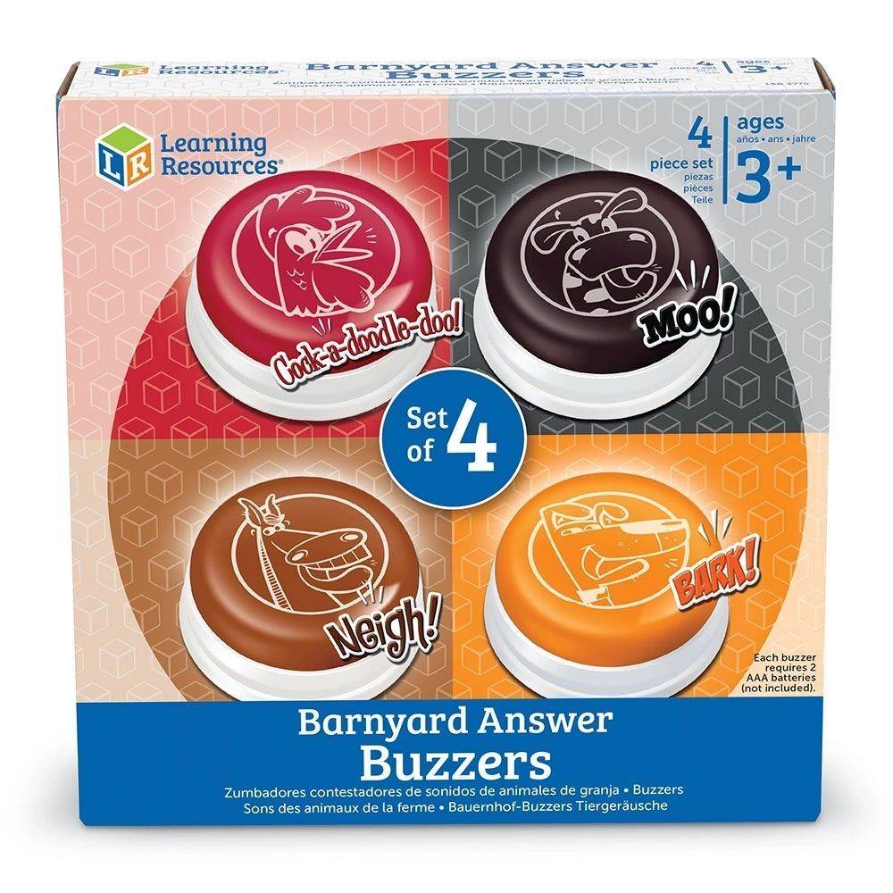 Animal Answer Buzzers - Set of 4
