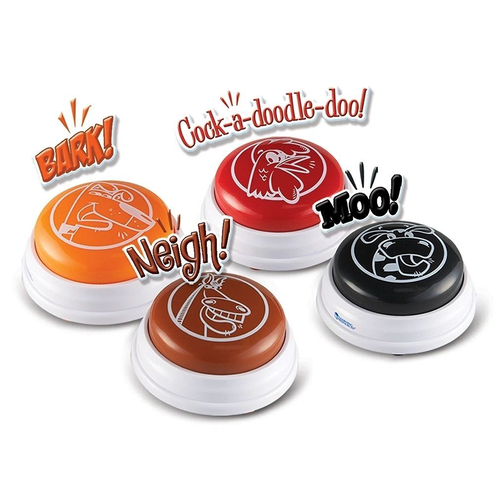 Animal Answer Buzzers - Set of 4
