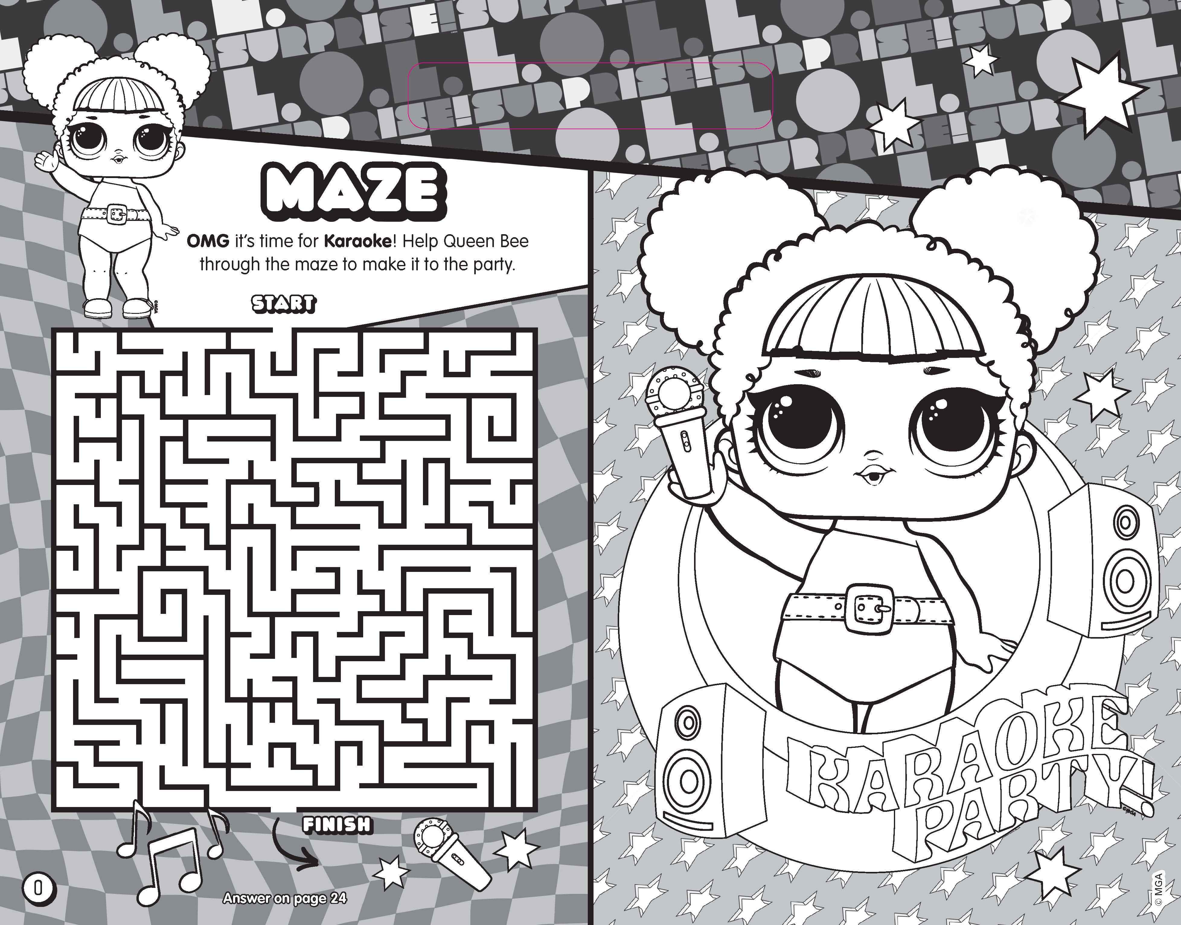L.O.L Surprise! - Giant Activity Pad - Funtastic! — inside page 1