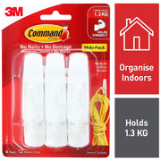 Command Medium Hooks Value Pack — 6 Hooks & 12 Strips (17001VP)