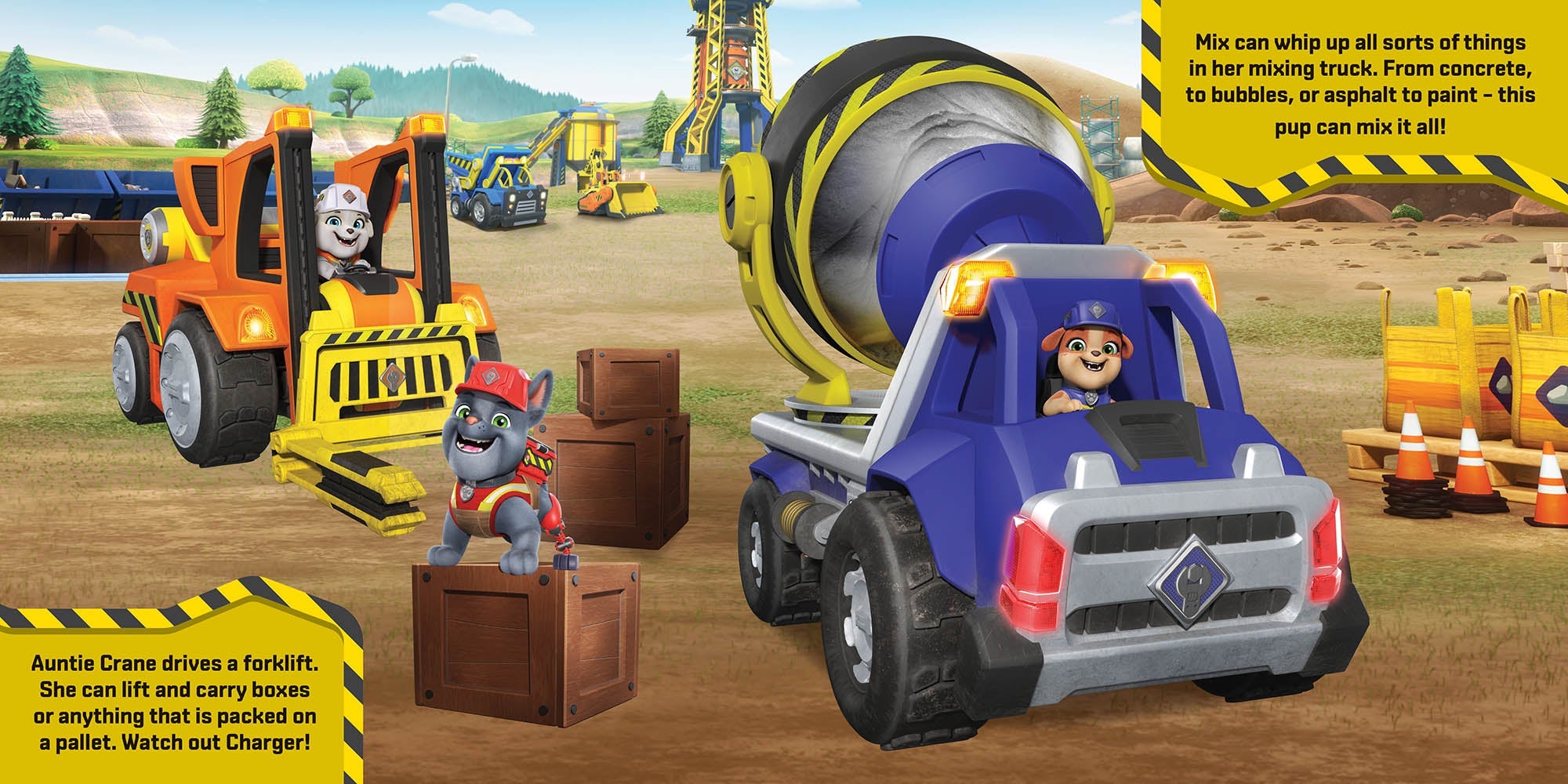 PAW Patrol Rubble & Crew - Pop-Up Book — inside page 1
