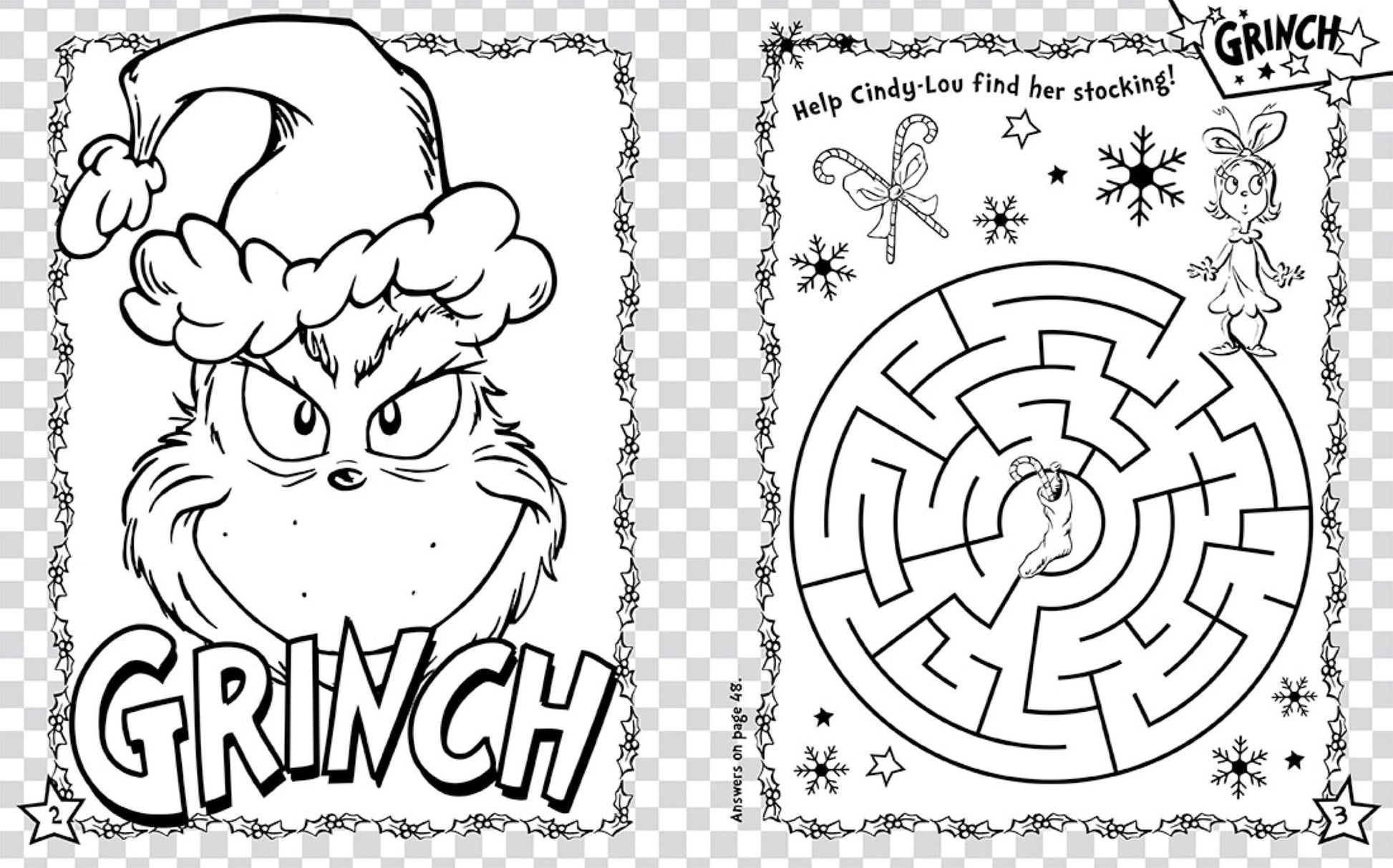 Dr. Seuss The Grinch - Festive Fun Pack — inside page 2
