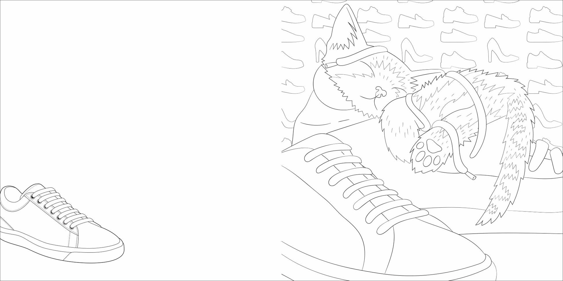 Adult Colouring Book - Cosy Cats — inside page 5
