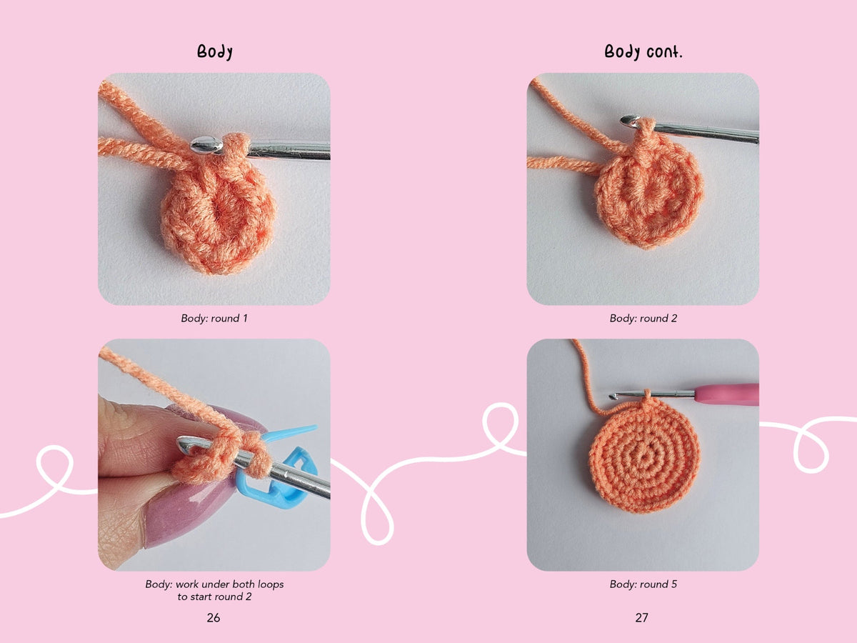 Loopy Crochet Book & Kit - Perfect Peach