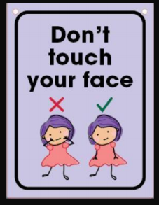 Wall Sign - Don't Touch Your Face