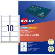 Avery Business Cards - A4 (250 Business Cards / 25 Sheets)
