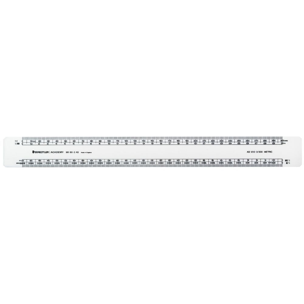 Staedtler Academy Scale Ruler 300mm