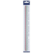 Staedtler Reduction Scale Ruler (1:20, 1:25, 1:50, 1:75, 1:100, 1:125)