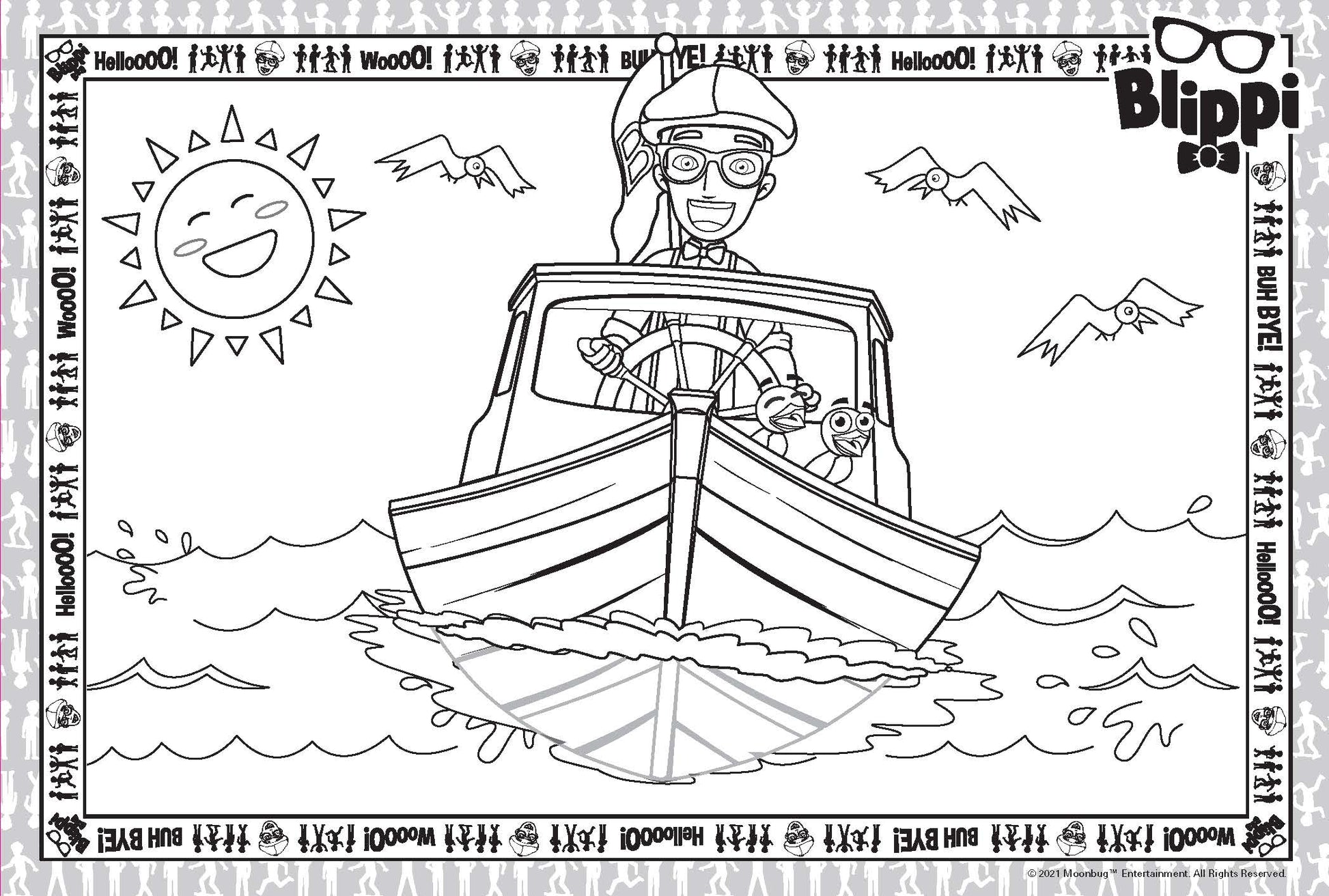 Blippi - Giant Activity Pad — inside page 1
