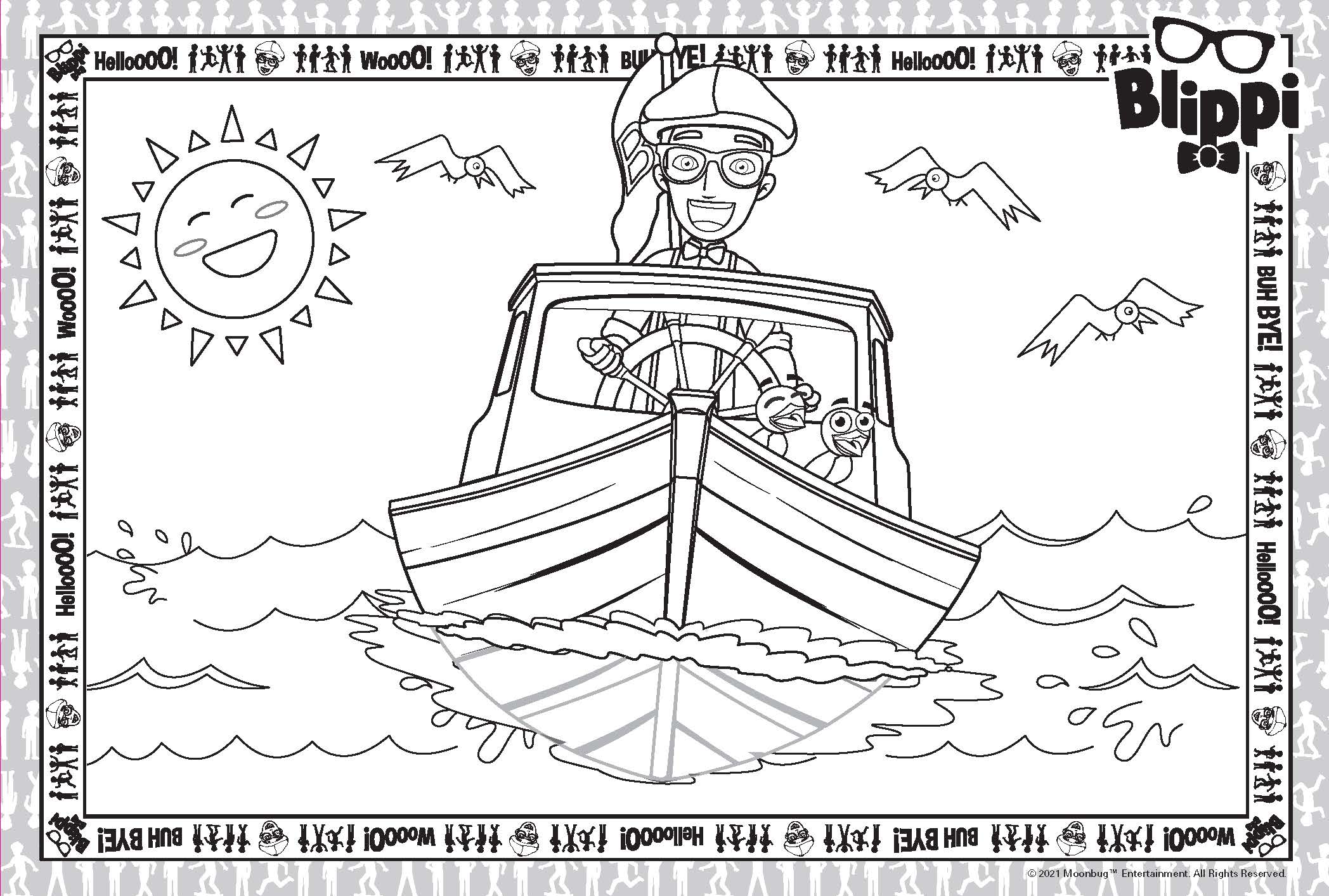 Blippi - Giant Activity Pad — inside page 1