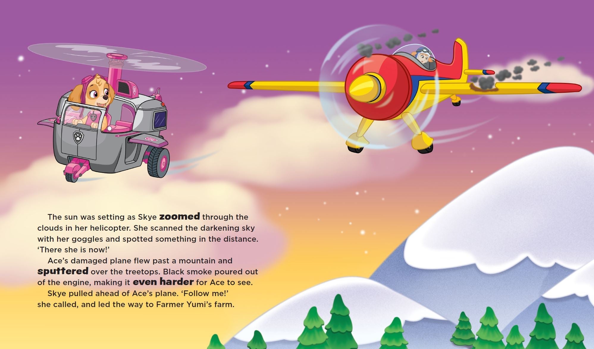 PAW Patrol - Storybook with Bag Tag - Skye — inside page 1