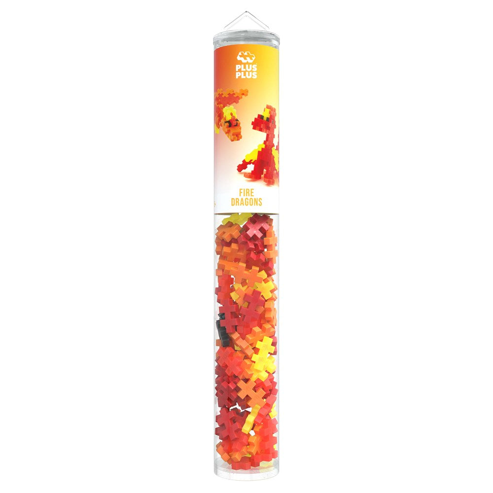 Plus-Plus Fire Dragons - 100 pcs Tube - view 2