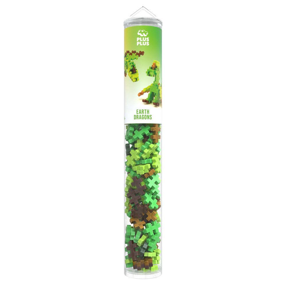 Plus-Plus Earth Dragons - 100 pcs Tube - view 2