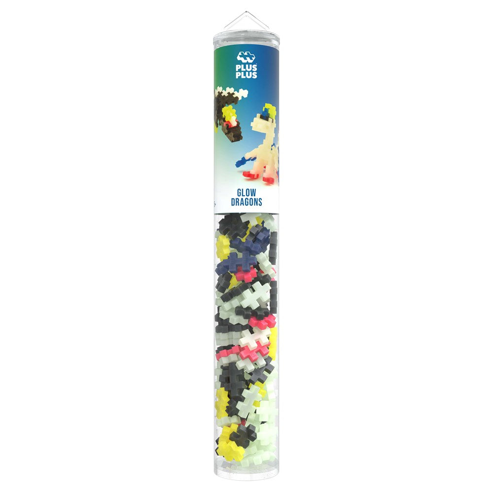 Plus-Plus Glow Dragons - 100 pcs Tube - view 2