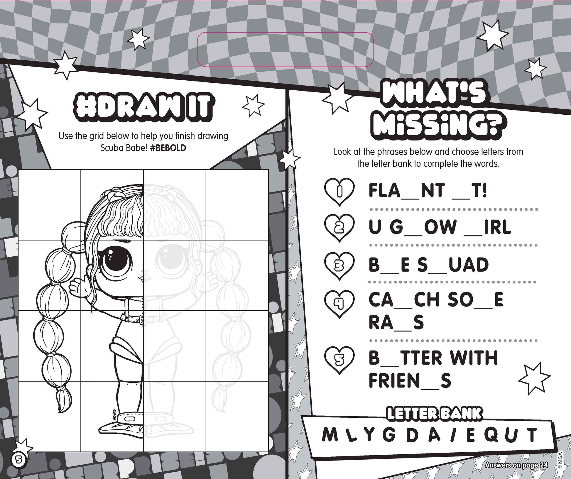 L.O.L Surprise! - Giant Activity Pad - Funtastic! — inside page 2