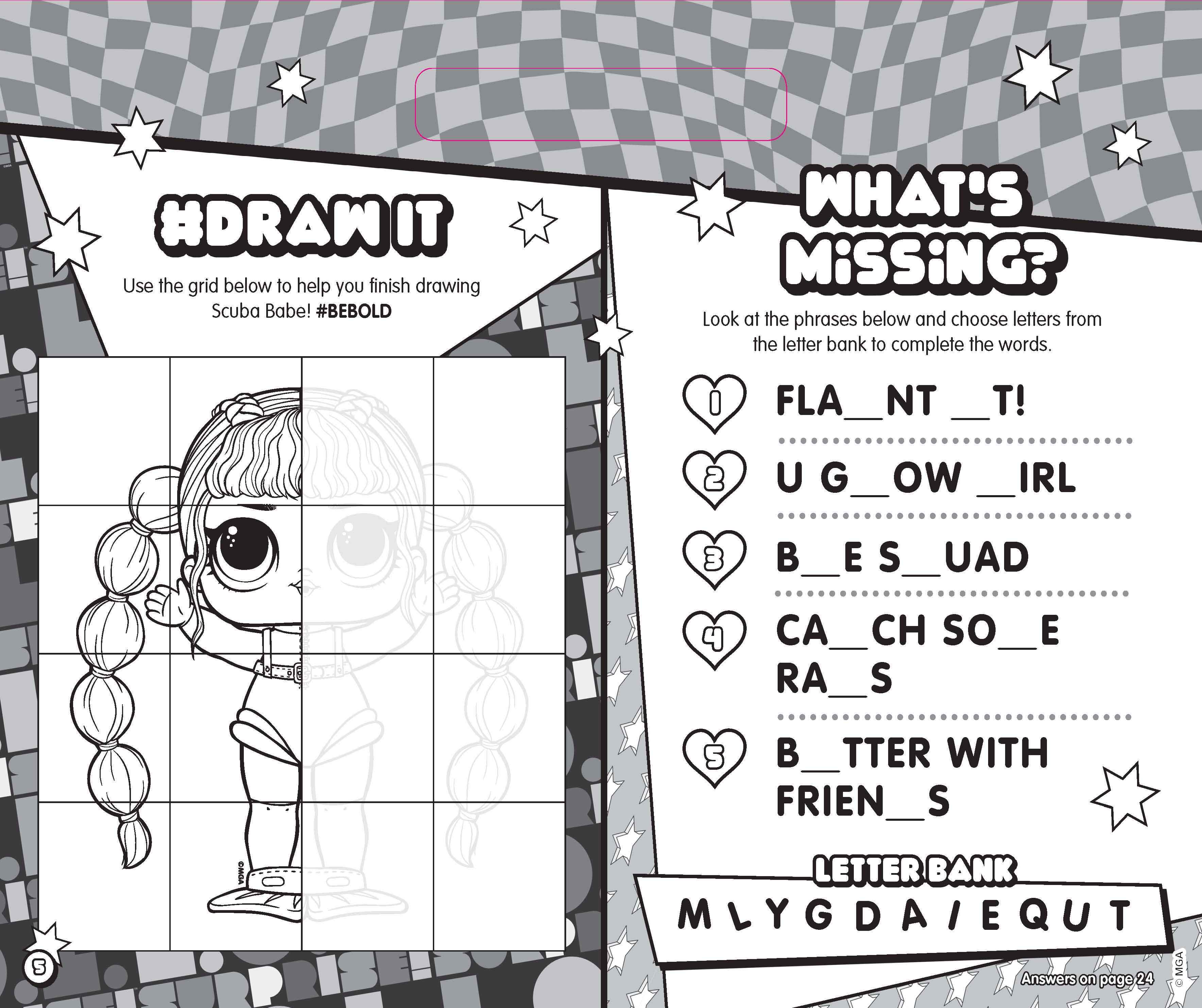 L.O.L Surprise! - Giant Activity Pad - Funtastic! — inside page 2