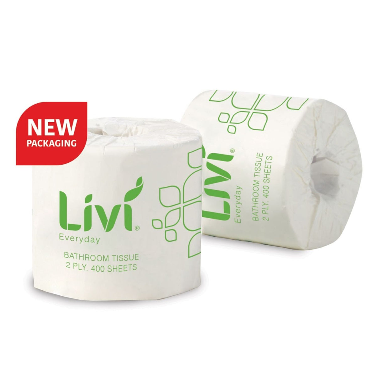 Livi Basics Toilet Tissue 2 Ply 400 Sheets (Box of 48)