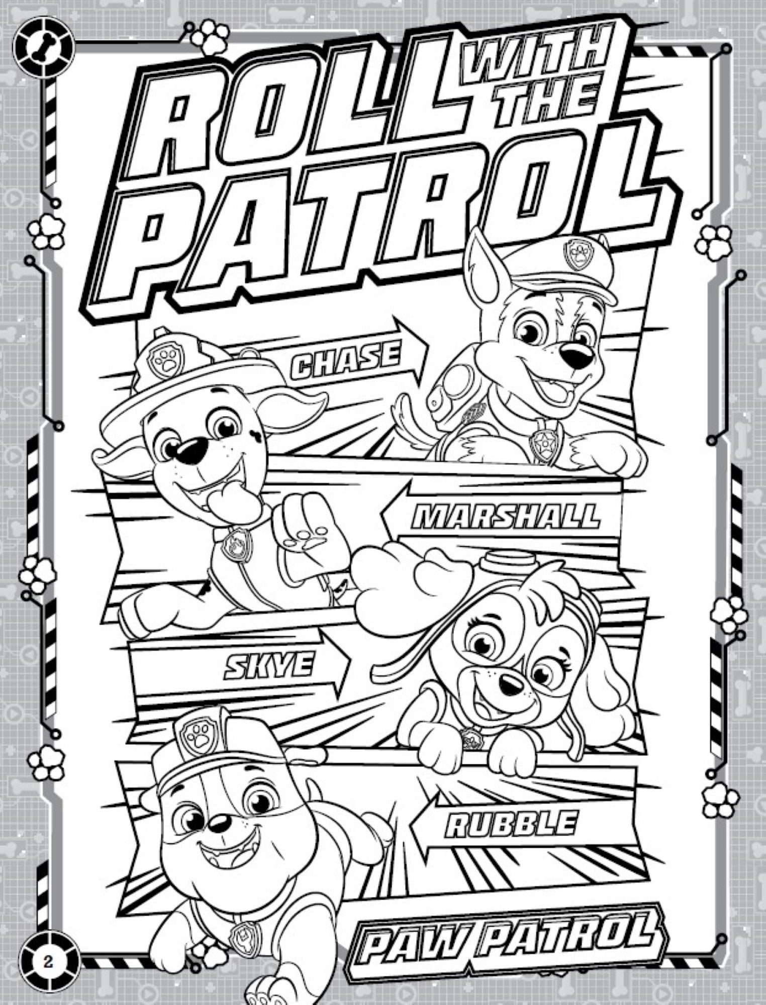 PAW Patrol - Jumbo Colouring Book — inside page 2