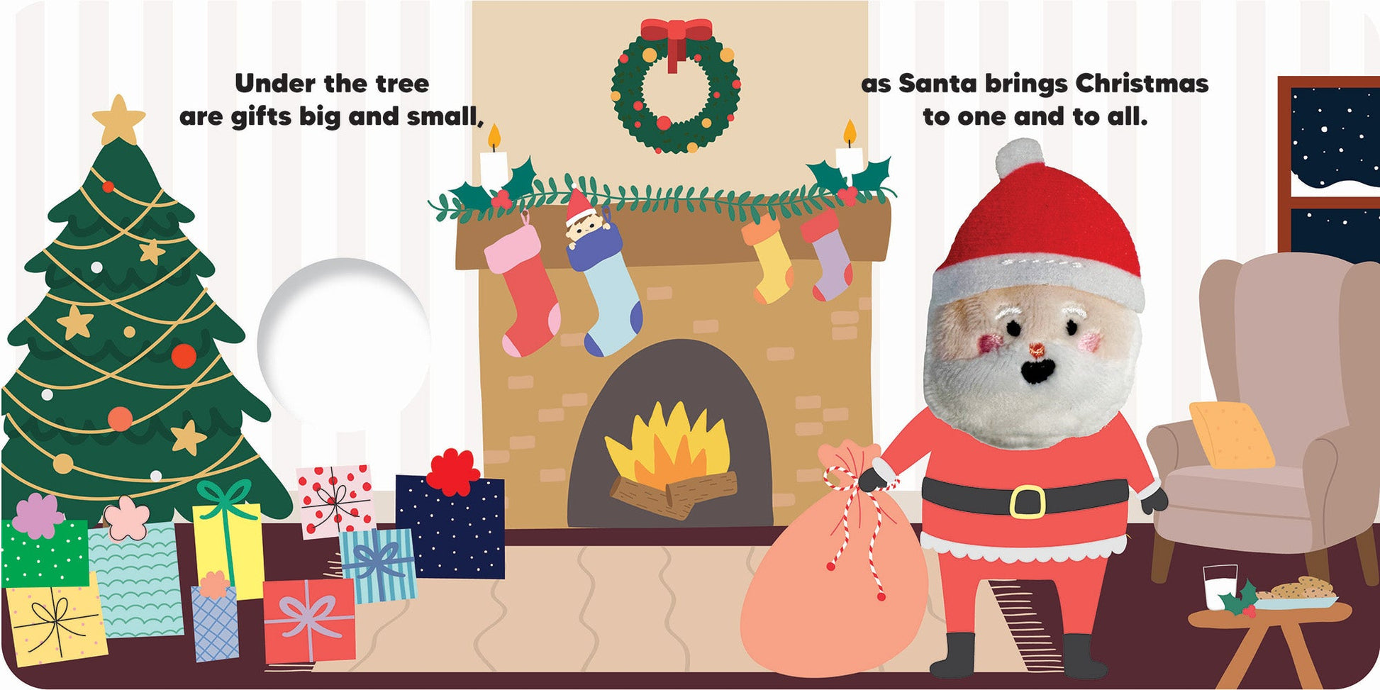 Finger Puppet Book - Here Comes Santa — inside page 5
