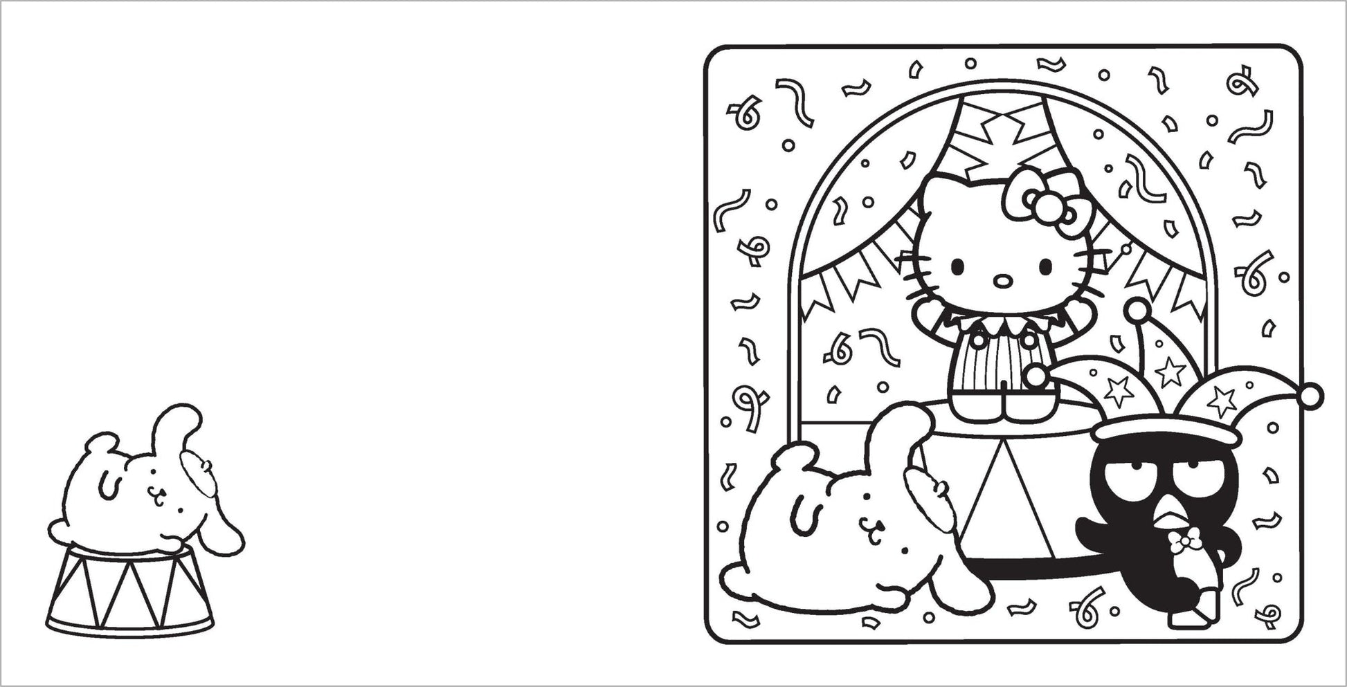 Hello Kitty and Friends - Cosy Colouring Book — inside page 2
