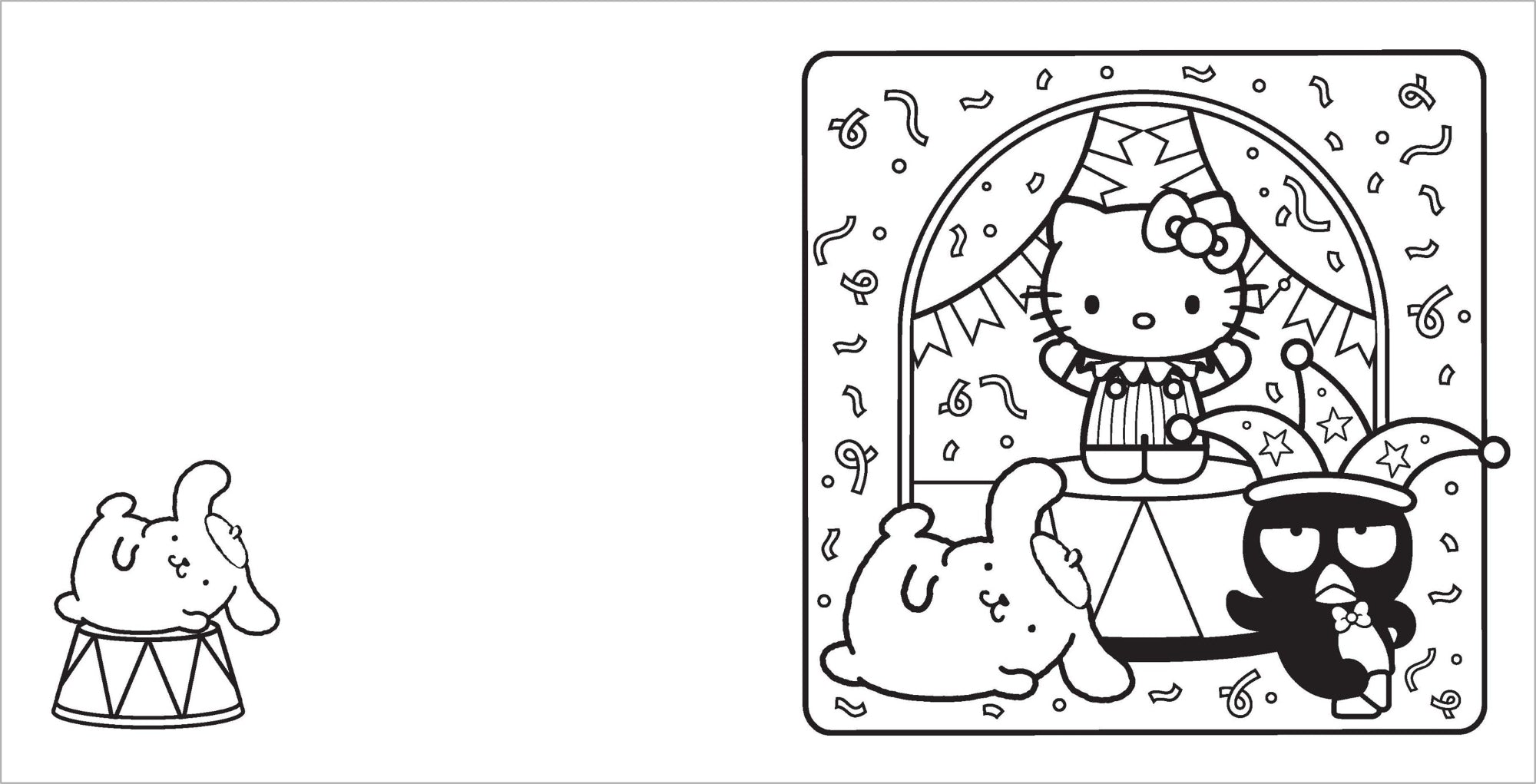 Hello Kitty and Friends - Cosy Colouring Book — inside page 2